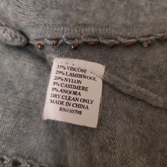 Cashmere sage green cape/vest small - Picture 5 of 8